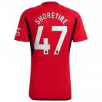 Günstige Fußballtrikots Manchester United Shoretire 47 Heimtrikot 2023-24 Kurzarm
